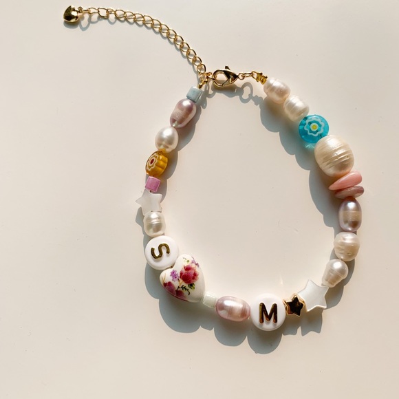 Mixed Beads Anklet / Bracelet HANDMADE - Picture 5 of 6